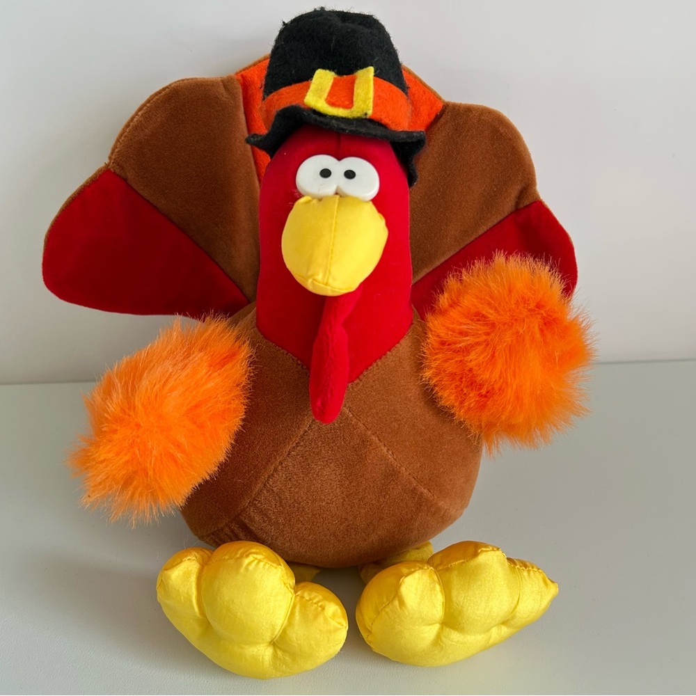Vintage Plush Parachute Turkey 1994 Stuffed Animal 12”